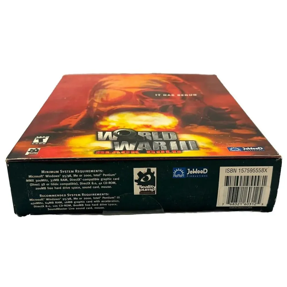 World War III Black Gold PC Game - Preowned - Complete in Original Box